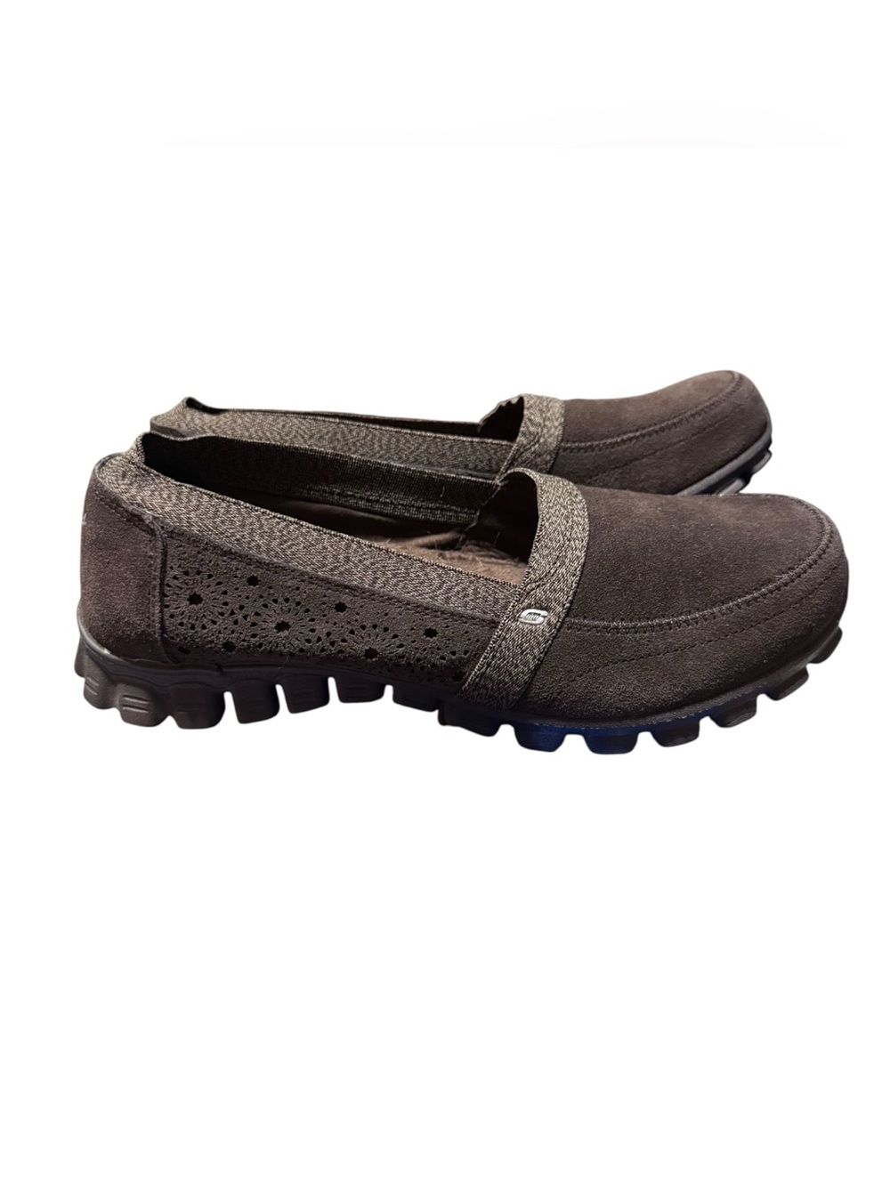 Skechers Brown Women's 8 EZ Flex BrownLeather Shoes 22779 Light Weight Comfort